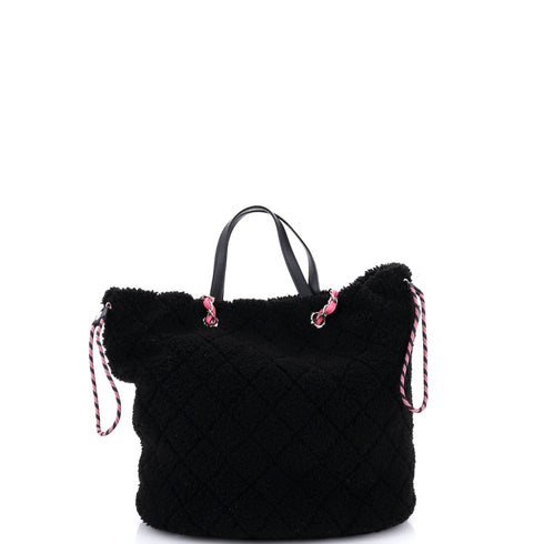 Coco Neige Shopping Tote Quilted Shearling Large