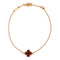 Sweet Alhambra Bracelet 18K Rose Gold and Carnelian