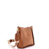 Logo Crossbody Bag Perforated Faux Leather Mini