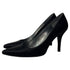 Women's Stuart Weitzman Pointed Toe Pumps in Black Satin