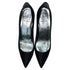 Women's Stuart Weitzman Pointed Toe Pumps in Black Satin