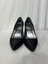Women's Stuart Weitzman Pointed Toe Pumps in Black Satin