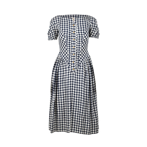Women's Vivienne Westwood Checkered Midi Dress - '00s