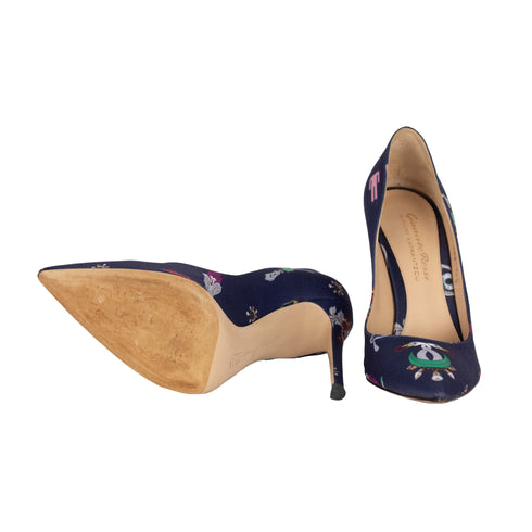 Women's Gianvito Rossi Silk Printed Pumps - '10s