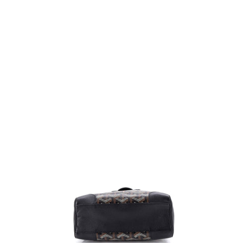 Saigon Top Handle Bag Coated Canvas with Leather Mini