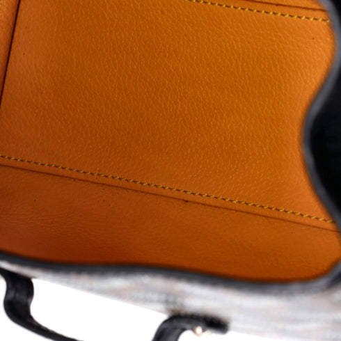 Saigon Top Handle Bag Coated Canvas with Leather Mini