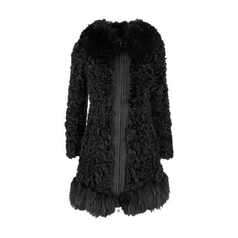 Women's Moschino Cheap and Chic Shearling Coat with Fur - '10s