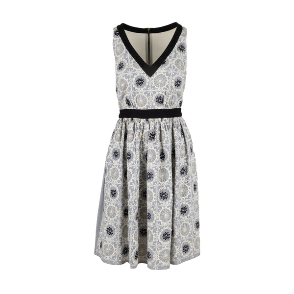 Women's Moschino Cheap and Chic Embroidered Stripe Midi Dress - '10s