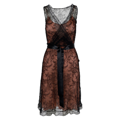 Women's Moschino Lace Dress with Pink Camisole - '10s