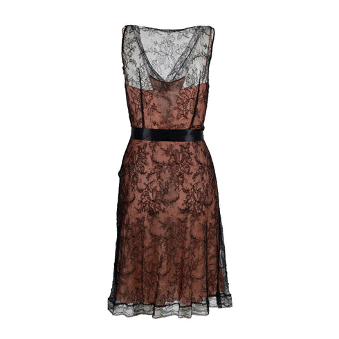 Women's Moschino Lace Dress with Pink Camisole - '10s