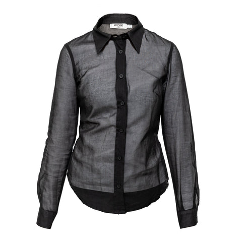 Women's Moschino Jeans Sheer Cotton Shirt - '10s