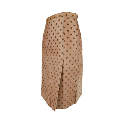 Women's Moschino Cheap and Chic Polka Printed Calfskin Skirt - '10s