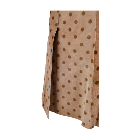 Women's Moschino Cheap and Chic Polka Printed Calfskin Skirt - '10s
