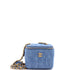 Pearl Crush Vanity Case with Chain Quilted Denim Mini