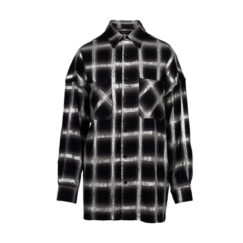 Women's Amiri Glitter Plaid Oversized Shirt - '10s