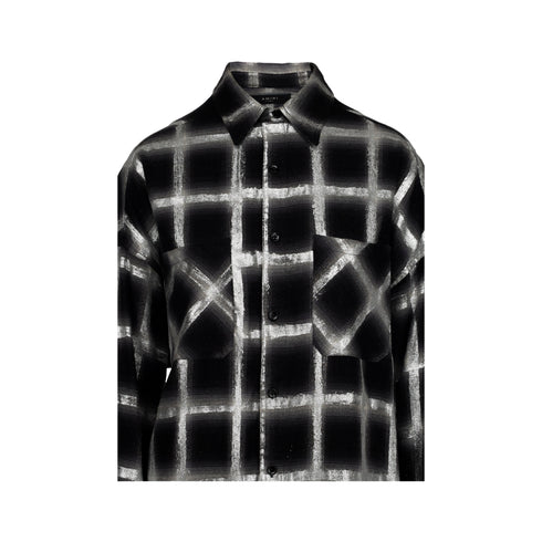 Women's Amiri Glitter Plaid Oversized Shirt - '10s