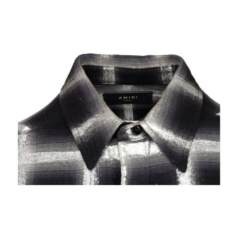 Women's Amiri Glitter Plaid Oversized Shirt - '10s