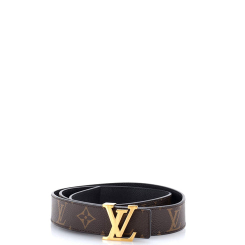 LV Initiales Reversible Belt Monogram Canvas and Leather Medium 85
