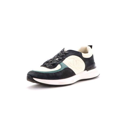 Women's CC Low-Top Sneakers Suede and Fabric