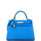 Kelly Handbag Bleu Frida Madame with Gold Hardware 28