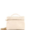 Soft Chain Vanity Case Intrecciato Leather Small