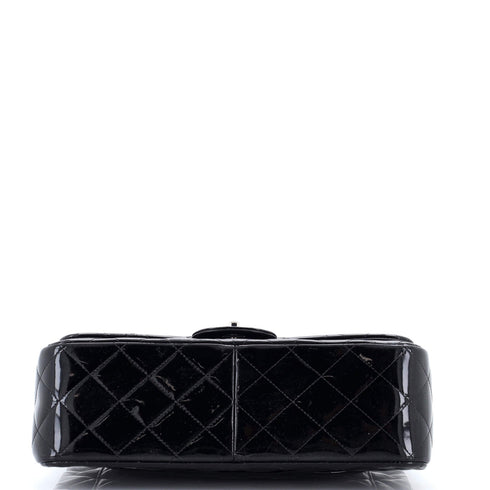 Classic Double Flap Bag Quilted Patent Jumbo