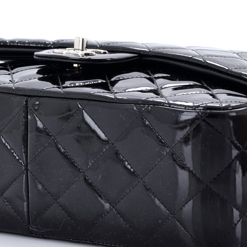 Classic Double Flap Bag Quilted Patent Jumbo