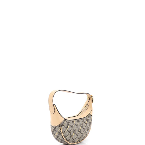 Ophidia Half Moon Bag Print GG Coated Canvas Mini