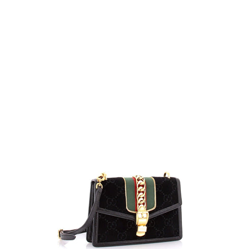 Sylvie Shoulder Bag GG Velvet Small