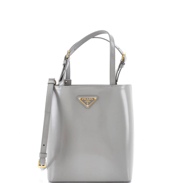 Logo Convertible Tote Brushed Leather