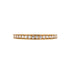 Lock Ring 18K Yellow Gold with Pave Diamonds