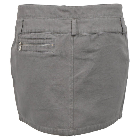 Women's IRO Mini Pencil Skirt in Grey Cotton
