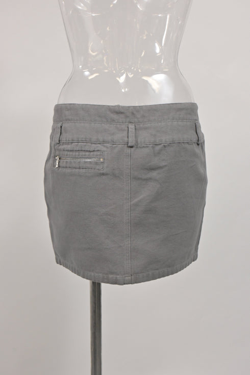 Women's IRO Mini Pencil Skirt in Grey Cotton
