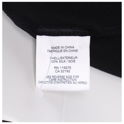Women's Helmut Helmut Lang Sheer Ghost Top in Black Silk