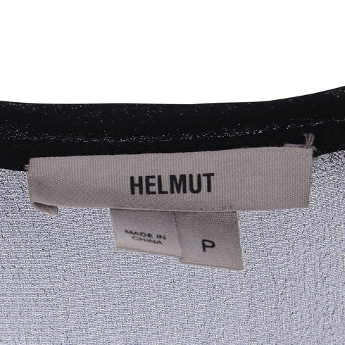 Women's Helmut Helmut Lang Sheer Ghost Top in Black Silk