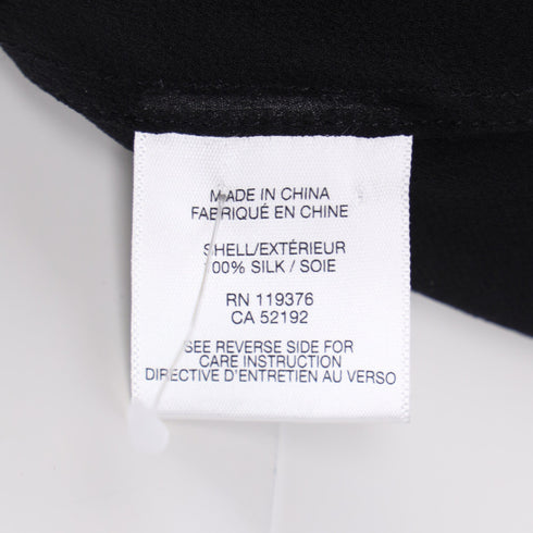 Women's Helmut Helmut Lang Sheer Ghost Top in Black Silk