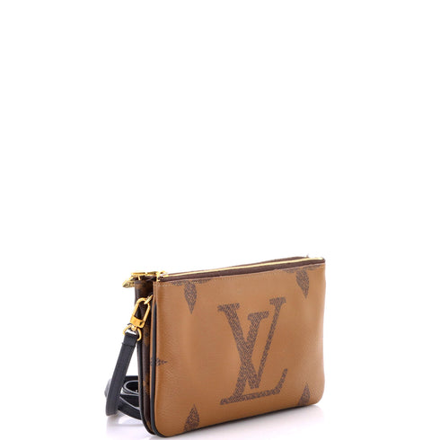 Double Zip Pochette Reverse Monogram Giant