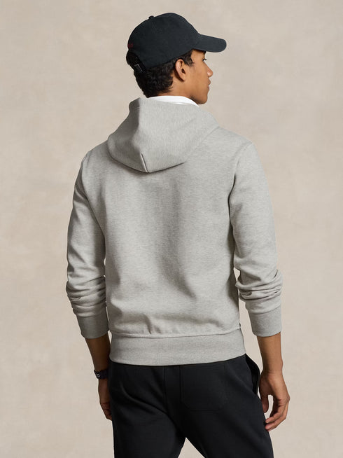 RALPH LAUREN Double-Knit Full-Zip Hoodie Light Sport Heather