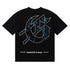 Godspeed T-shirts Skull Gentleman Rose Print Cotton Casual Short Sleeve Men and Women