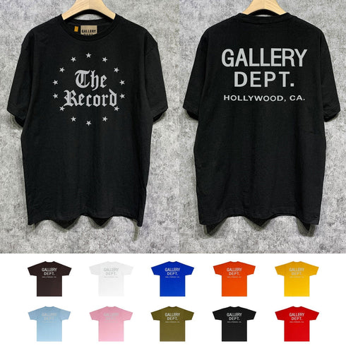 Gallery Dept T Shirt Retro Printed Loose Short-Sleeved Shirt