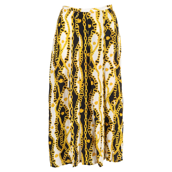 Women's Rixo Georgia Skirt In Yellow Silk