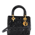 Lady Dior Bag Cannage Quilt Patent Medium