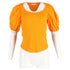 Women's Ulla Johnson Scoop Neck Short Sleeve T-Shirt in Orange Cotton