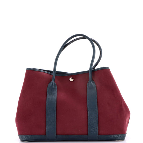 Garden Party Tote Toile and Leather 36