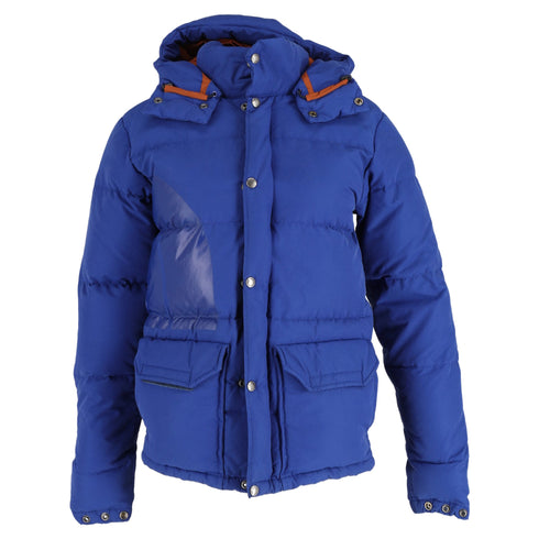 Women's Comme des Garçons x The North Face Puffer Coat in Blue Cotton