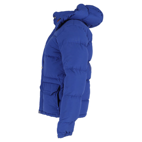Women's Comme des Garçons x The North Face Puffer Coat in Blue Cotton