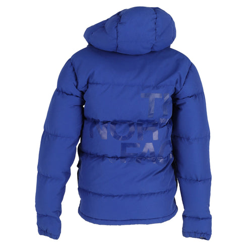 Women's Comme des Garçons x The North Face Puffer Coat in Blue Cotton
