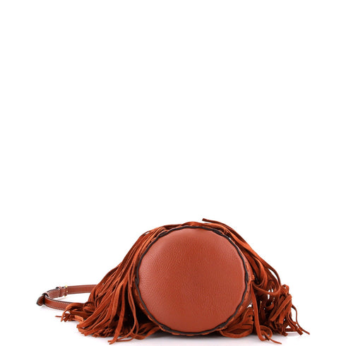 Nellcote Bucket Bag Leather with Suede Small
