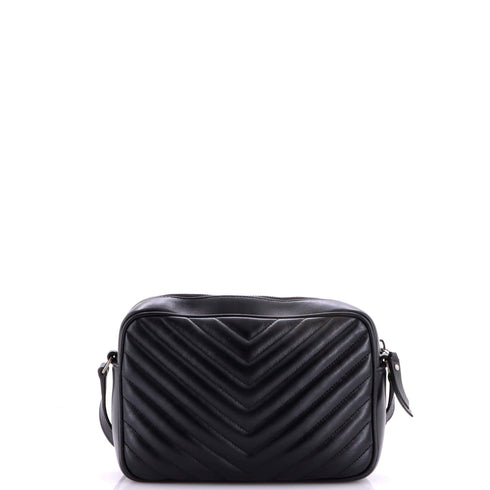 Lou Camera Bag Matelasse Chevron Leather Small