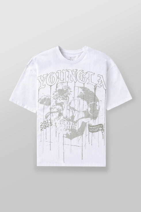 4116 - Floral Skull Tees